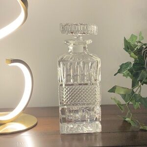 Square, Cut Glass Decanter